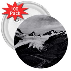 Vintage Usa Alaska Worthington Glacier In Summer 1970 100 Pack Large Button (round)