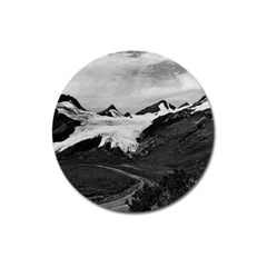 Vintage Usa Alaska Worthington Glacier In Summer 1970 Large Sticker Magnet (round) by Vintagephotos