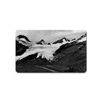 Vintage USA Alaska Worthington glacier in summer 1970 Name Card Sticker Magnet Front