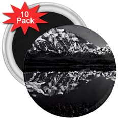 Vintage Usa  Alaska Magnificent Mt Mckinley 1970 10 Pack Large Magnet (round)