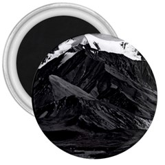 Vintage Usa  Alaska Mt Mckinley National Park 1970 Large Magnet (round)