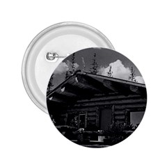 Vintage Usa Alaska Modern Alaskan Log Cabin 1970 Regular Button (round) by Vintagephotos