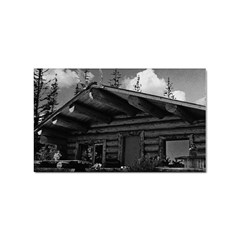 Vintage Usa Alaska Modern Alaskan Log Cabin 1970 Sticker (rectangle) by Vintagephotos