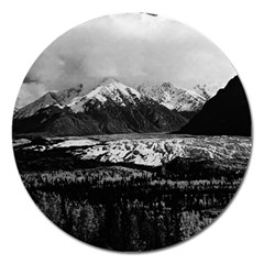 Vintage Usa Alaska Matanuska Clacier 1970 Extra Large Sticker Magnet (round) by Vintagephotos