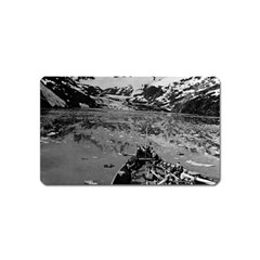 Vintage Usa Alaska Glacier Bay National Monument 1970 Name Card Sticker Magnet by Vintagephotos