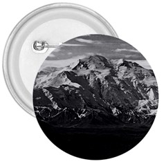 Vintage Usa Alaska Beautiful Mt Mckinley 1970 Large Button (round)