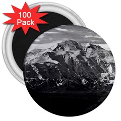 Vintage Usa Alaska Beautiful Mt Mckinley 1970 100 Pack Large Magnet (round)