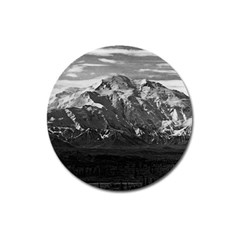 Vintage Usa Alaska Beautiful Mt Mckinley 1970 Large Sticker Magnet (round) by Vintagephotos