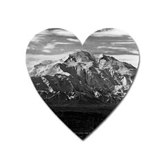 Vintage Usa Alaska Beautiful Mt Mckinley 1970 Large Sticker Magnet (heart) by Vintagephotos