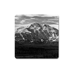 Vintage Usa Alaska Beautiful Mt Mckinley 1970 Large Sticker Magnet (square) by Vintagephotos