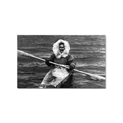 Vintage Usa Alaska Eskimo And His Kayak 1970 100 Pack Sticker (rectangle)