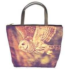 Barred Owl Bucket Handbag