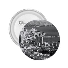 Vintage Principality Of Monaco  The Port Of Monte Carlo Regular Button (round) by Vintagephotos