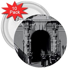 Vintage Principality Of Monaco Palace Gate And Guard 10 Pack Large Button (round)