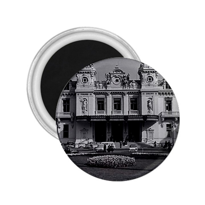 Vintage Principality of Monaco Monte Carlo Casino Regular Magnet (Round)