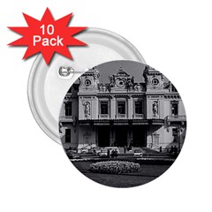 Vintage Principality Of Monaco Monte Carlo Casino 10 Pack Regular Button (round) by Vintagephotos