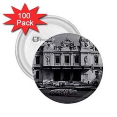 Vintage Principality Of Monaco Monte Carlo Casino 100 Pack Regular Button (round) by Vintagephotos