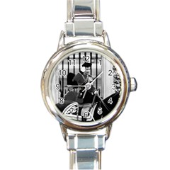 Vintage Uk England  Queen Elizabeth 2 Buckingham Palace Classic Elegant Ladies Watch (round) by Vintagephotos