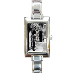 Vintage Uk England London Sentry At Buckingham Palace Classic Elegant Ladies Watch (rectangle) by Vintagephotos