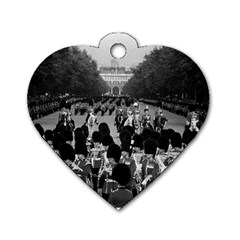 Vintage Uk England The Guards Returning Along The Mall Twin-sided Dog Tag (heart) by Vintagephotos