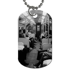 Vintage Uk  England Railway Inside Coach 1970 Twin-sided Dog Tag by Vintagephotos