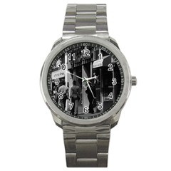 Vintage Uk England London Shops Carnaby Street 1970 Stainless Steel Sports Watch (round) by Vintagephotos