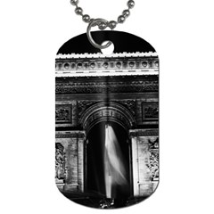 Vintage France Paris Triumphal Arch 1970 Single-sided Dog Tag by Vintagephotos