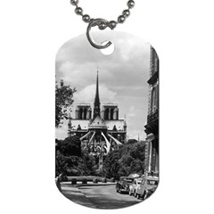 Vintage France Paris Notre Dame Saint Louis Island 1970 Twin-sided Dog Tag by Vintagephotos