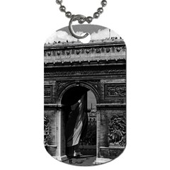 Vintage France Paris Triumphal Arch  Place De L etoile Twin-sided Dog Tag by Vintagephotos