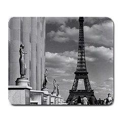 Vintage France Paris Eiffel Tour Chaillot Palace 1970 Large Mouse Pad (rectangle) by Vintagephotos