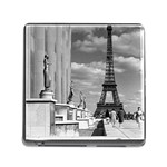 Vintage France Paris Eiffel tour Chaillot palace 1970 Card Reader with Storage (Square) Front