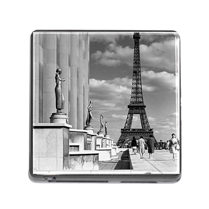 Vintage France Paris Eiffel tour Chaillot palace 1970 Card Reader with Storage (Square)