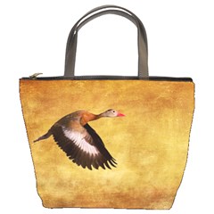 Whistling Duck Bucket Handbag by heathergreen