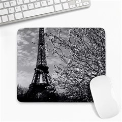 Vintage France Paris Eiffel Tour 1970 Large Mouse Pad (rectangle)