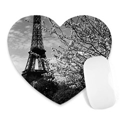 Vintage France Paris Eiffel Tour 1970 Mouse Pad (heart)