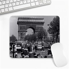 Vinatge France Paris Triumphal Arch 1970 Large Mouse Pad (rectangle) by Vintagephotos