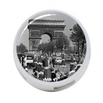 Vinatge France Paris Triumphal arch 1970 Single-sided 4 Port USB Hub (Round) Front