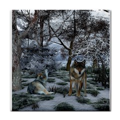 Wolves Ceramic Tile