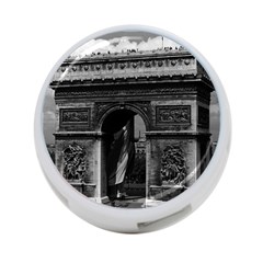 Vintage  France Paris Triumphal Arch  Place De L etoile Single-sided 4 Port Usb Hub (round)