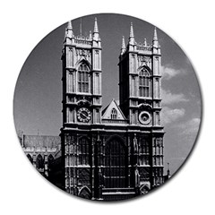 Vintage Uk England London Westminster Abbey 1970 8  Mouse Pad (round) by Vintagephotos