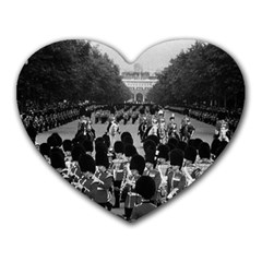 Vintage Uk England The Guards Returning Along The Mall Mouse Pad (heart) by Vintagephotos