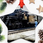 The Steam Train Ceramic Ornament (Star) Front