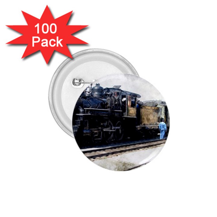 The Steam Train 100 Pack Small Button (Round)