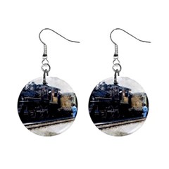 The Steam Train Mini Button Earrings