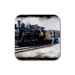 The Steam Train Rubber Drinks Coaster (Square) Front