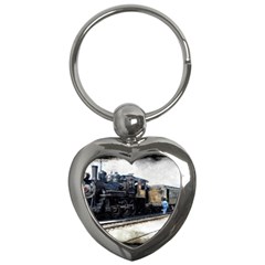 The Steam Train Key Chain (heart) by AkaBArt