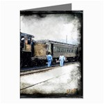 The Steam Train 8 Pack Large Greeting Card Left