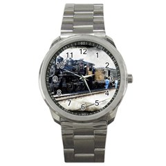 The Steam Train Stainless Steel Sports Watch (round)