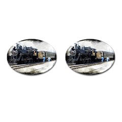 The Steam Train Oval Cuff Links