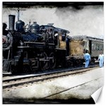 The Steam Train 16  x 16  Unframed Canvas Print 15.2 x15.41  Canvas - 1